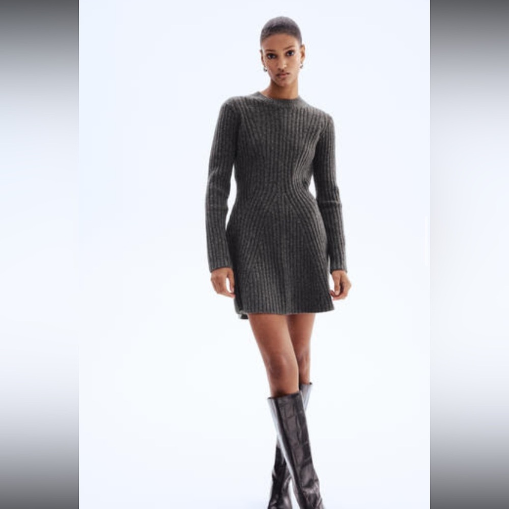H&M Dark Gray Sweater Dress